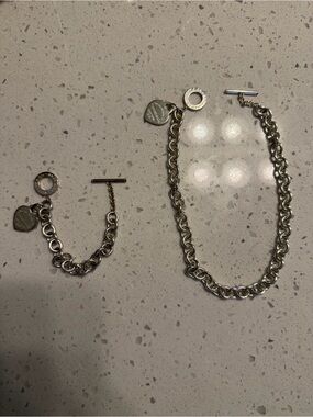 Tiffany & Co. Silver Toggle Heart Bracelet only